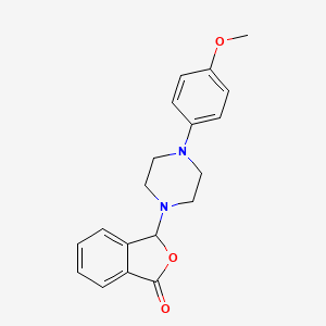 molecular formula C19H20N2O3 B12209381 3-[4-(4-methoxyphenyl)piperazin-1-yl]-2-benzofuran-1(3H)-one 