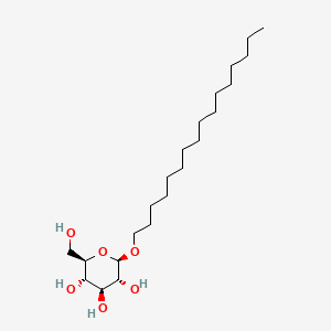 molecular formula C22H44O6 B1220942 Hexadecyl glucoside CAS No. 75319-63-0