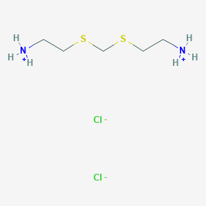 molecular formula C5H16Cl2N2S2 B122095 Bis(2-aminoethylthio)methane dihydrochloride CAS No. 22965-82-8