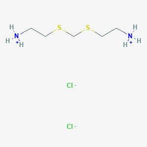 molecular formula C₅H₁₆Cl₂N₂S₂ B122095 双(2-氨基乙硫基)甲烷二盐酸盐 CAS No. 22965-82-8