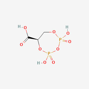 molecular formula C3H6O9P2 B1220951 Cyclic-2,3-diphosphoglycerate CAS No. 88280-54-0