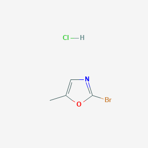molecular formula C4H5BrClNO B12209539 2-Bromo-5-methyloxazole hydrochloride 