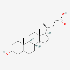molecular formula C24H38O3 B1220958 3-Hydroxychol-2-en-24-oic acid CAS No. 69941-28-2