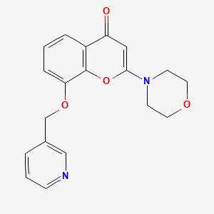 2-(4-Morpholinyl)-8-(3-pyridinylmethoxy)-4H-1-benzopyran-4-one