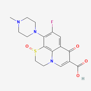 molecular formula C17H18FN3O4S B1220961 Rufloxacin sulfoxide CAS No. 101337-89-7