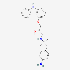 molecular formula C25H29N3O2 B1220967 4-Aminobenzylcarazolol CAS No. 82408-63-7