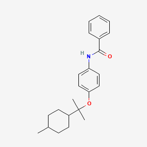 molecular formula C23H29NO2 B1220971 4-(cis-4-Menthan-8-yloxy)benzanilide CAS No. 85213-92-9