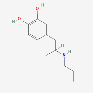 1,2-Benzenediol, 4-(2-(propylamino)propyl)-