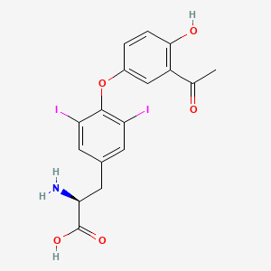 molecular formula C17H15I2NO5 B1220978 3'-Acetyl-3,5-diiodothyronine CAS No. 93800-43-2