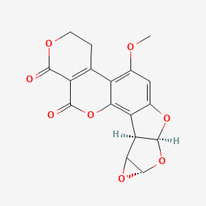 5-Methoxy-3,4,7a,8a,9a,9b-hexahydro-1H,11H-oxireno[4',5']furo[3',2':4,5]furo[2,3-h]pyrano[3,4-c][1]benzopyran-1,11-dione