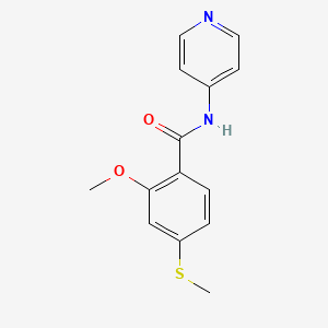 2-methoxy-4-(methylthio)-N-pyridin-4-ylbenzamide