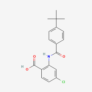2-[[(4-Tert-butylphenyl)-oxomethyl]amino]-4-chlorobenzoic acid