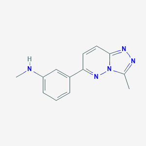 molecular formula C13H13N5 B012210 N-Methyl-3-(3-Methyl[1,2,4]Triazolo[4,3-B]Pyridazin-6-Yl)Aniline CAS No. 108810-87-3