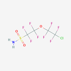 molecular formula C4H2ClF8NO3S B122100 2-(2-Chloro-1,1,2,2-tetrafluoroethoxy)-1,1,2,2-tetrafluoroethanesulfonamide CAS No. 148716-43-2