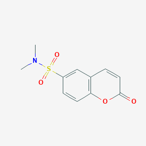 molecular formula C11H11NO4S B12210081 N,N-dimethyl-2-oxo-2H-chromene-6-sulfonamide 