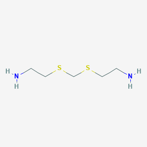 molecular formula C5H14N2S2 B122101 2-(2-氨基乙基硫烷基甲硫基)乙胺 CAS No. 22907-27-3