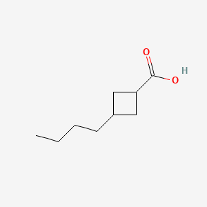 molecular formula C9H16O2 B12210221 Cyclobutanecarboxylic acid, 3-butyl- CAS No. 66016-18-0