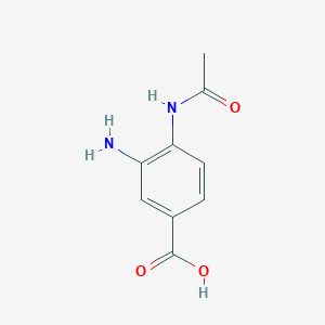 molecular formula C9H10N2O3 B1221031 4-(Acetylamino)-3-Amino Benzoic Acid 
