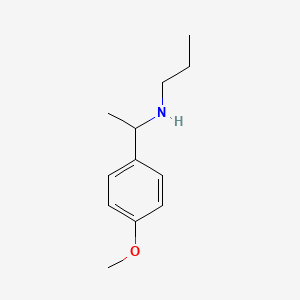 molecular formula C12H19NO B12210328 [1-(4-Methoxyphenyl)ethyl](propyl)amine 