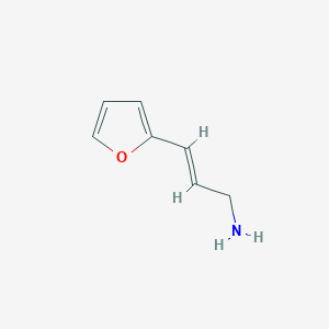 molecular formula C7H9NO B12210407 (2E)-3-(2-furyl)prop-2-enylamine 