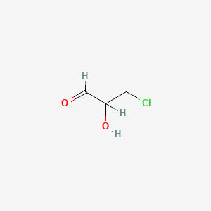 molecular formula C3H5ClO2 B1221047 3-Chloro-2-hydroxypropanal CAS No. 69519-13-7