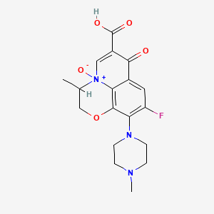 7H-Pyrido(1,2,3-de)-1,4-benzoxazine-6-carboxylic acid, 9-fluoro-2,3-dihydro-3-methyl-10-(4-methyl-1-piperazinyl)-7-oxo-, N-oxide