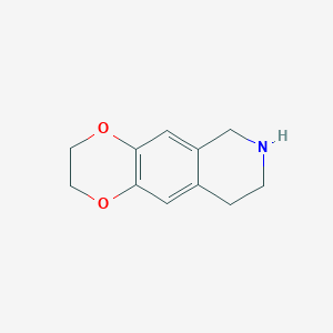 molecular formula C11H13NO2 B12210602 2,3,6,7,8,9-Hexahydro[1,4]dioxino[2,3-g]isoquinoline 