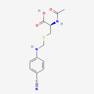 Acetyl-S-(4-cyanoanilinomethyl)cysteine