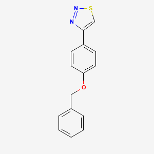 4-(4-Phenylmethoxyphenyl)thiadiazole