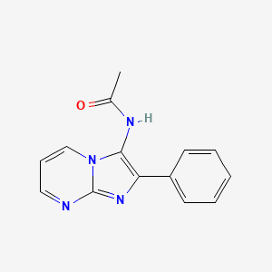 molecular formula C14H12N4O B12210828 N-(2-phenylimidazo[1,2-a]pyrimidin-3-yl)acetamide 