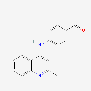 1-[4-[(2-Methyl-4-quinolinyl)amino]phenyl]ethanone