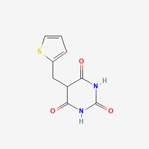 molecular formula C9H8N2O3S B1221102 5-(Thiophen-2-ylmethyl)-1,3-diazinane-2,4,6-trione 