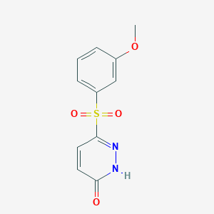 molecular formula C11H10N2O4S B12211120 6-((3-Methoxyphenyl)sulfonyl)pyridazin-3-ol 