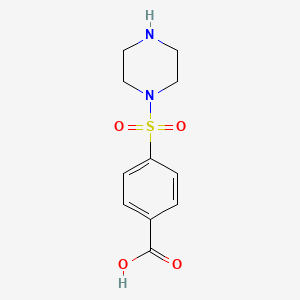 molecular formula C11H14N2O4S B12211237 4-(Piperazine-1-sulfonyl)benzoic acid 