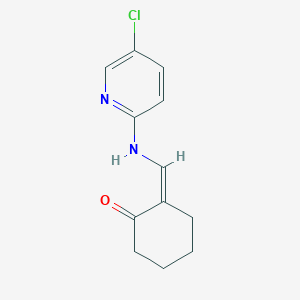 (2Z)-2-[[(5-chloropyridin-2-yl)amino]methylidene]cyclohexan-1-one