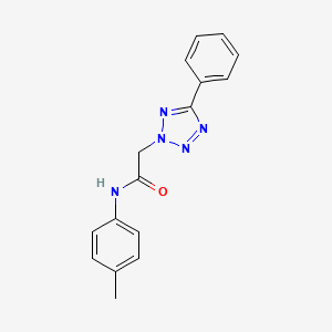molecular formula C16H15N5O B12211436 N-(4-methylphenyl)-2-(5-phenyl-2H-tetrazol-2-yl)acetamide 