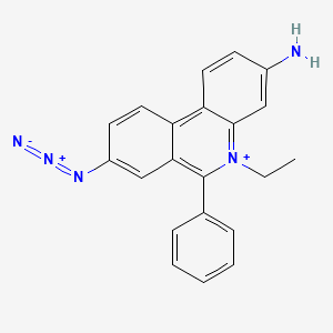 molecular formula C21H18N5+ B1221150 8-Azidoethidium CAS No. 69498-50-6