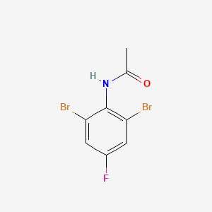 molecular formula C8H6Br2FNO B12211592 N-(2,6-dibromo-4-fluorophenyl)acetamide CAS No. 392-14-3