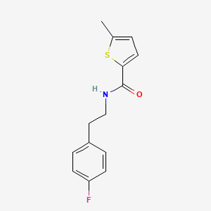 N-[2-(4-fluorophenyl)ethyl]-5-methyl-2-thiophenecarboxamide