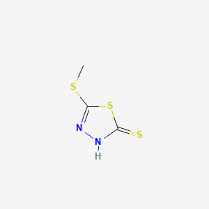 molecular formula C3H4N2S3 B1221170 5-Methylthio-1,3,4-thiadiazole-2-thiol CAS No. 6264-40-0
