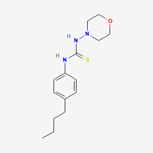 molecular formula C15H23N3OS B1221186 1-(4-Butylphenyl)-3-(4-morpholinyl)thiourea 