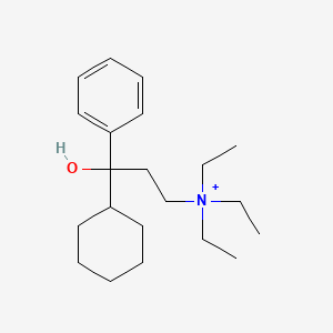 molecular formula C21H36NO+ B1221198 Tridihexethyl CAS No. 60-49-1