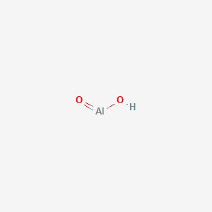 molecular formula AlHO2 B1221200 Aluminum oxide hydroxide CAS No. 24623-77-6