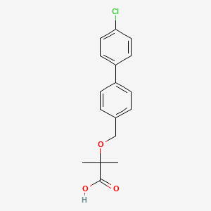 molecular formula C17H17ClO3 B1221202 Clobuzarit CAS No. 22494-47-9