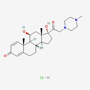 molecular formula C26H39ClN2O4 B1221209 Mazipredone hydrochloride CAS No. 60-39-9