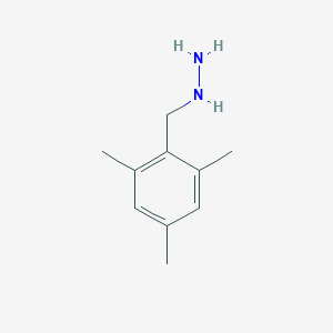 molecular formula C10H16N2 B122121 (Mesitylmethyl)hydrazine CAS No. 143425-78-9