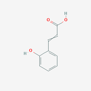 molecular formula C9H8O3 B1221214 2-Hydroxycinnamic acid CAS No. 583-17-5