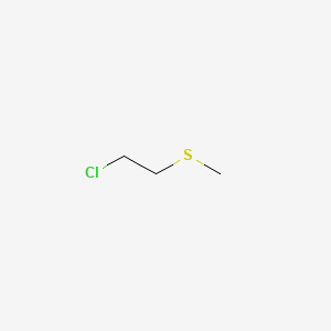 molecular formula C3H7ClS B1221215 2-氯乙基甲基硫醚 CAS No. 542-81-4