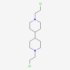 molecular formula C14H26Cl2N2 B1221223 Bipiperidyl mustard CAS No. 6802-93-3