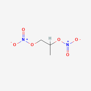 molecular formula C3H6N2O6<br>CH3CHONO2CH2ONO2<br>C3H6N2O6 B1221224 Propylene glycol dinitrate CAS No. 6423-43-4